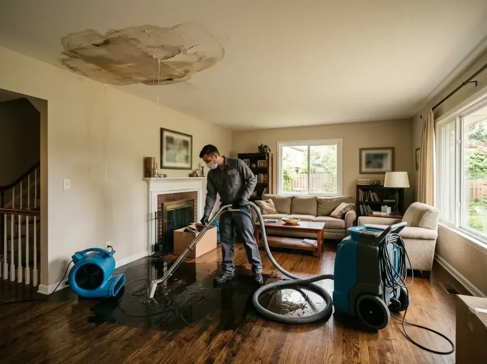 attic-pipe-burst-ceiling-drip-008 — frequently asked questions, Water Damage Restoration & Carpet Care in Genoa, IL